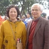 Vợ chồng giáo sư-tiến sĩ khoa học Ngô Huy Cẩn. (Nguồn: TT&VH)