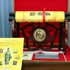 Giới thiệu Bộ sản phẩm văn hóa chuyên đề kỷ niệm Đại lễ 1.000 năm Thăng Long-Hà Nội. (Ảnh: Nhật Anh/TTXVN)