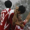 Niềm vui của các cầu thủ Ximăng Hải Phòng. (Nguồn: TT&VH)