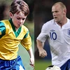 "Rooney mới" Rhain Davis và Wayne Rooney. (Nguồn: Internet)