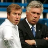 Chủ tịch Abramovich và Ancelotti. (Nguồn: dailymail.co.uk)