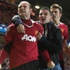 Niềm vui của Rooney và đồng đội sau bàn mở tỷ số. (Nguồn: AP)