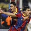 Niềm vui mừng tột độ của Villa và Pedro Rodriguez. (Nguồn: AP)