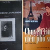 Cuốn A Toujours Ma Concubine của Trần Thị Hảo (trái) và bìa cuốn tiểu thuyết Chuyện tình viên phó sứ của Nguyễn Thị Mỹ Dung. (Nguồn: TT&VH)