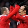 Bộ đôi Rooney-Berbatov. (Nguồn: Getty Images)