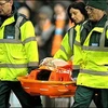 Rafael đã được đưa khỏi sân bằng cáng và thở oxy. (Nguồn: Getty Images)
