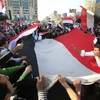 Người biểu tình vẫn tập trung gần quảng trường Tahrir. (Nguồn: AP)