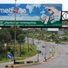 Viettel (Metfone) đang phát triển mạnh tại Campuchia. (Ảnh: Ngọc Hà/TTXVN)