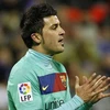David Villa mang về một điểm cho Barca. (Nguồn: Reuters)