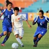 Môn bóng đá nữ tại SEA Games 25. (Ảnh: Quốc Khánh/TTXVN)