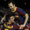 Niềm vui củ các cầu thủ Barca. (Nguồn: Getty Images)