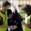 Pique và Puyol vẫn tìm cách kéo Fabregas về Barca. (Nguồn: Getty)