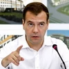 Tổng thống Medvedev ra lệnh nối lại điện cho Belarus. (Nguồn: Getty)