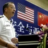Đô đốc Mike Mullen phát biểu trong chuyến công du Trung Quốc. (Nguồn: AP)