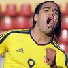 Falcao lập cú đúp trong chiến thắng của Colombia. (Nguồn: Reuters)