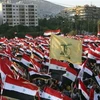Biểu tình ở Damascus. (Nguồn: AP)