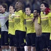 Các cầu thủ Dortmund ăn mừng chiến thắng. (Nguồn: AP)