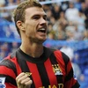 Dzeko ghi 4 bàn vào lưới Tottenham. (Nguồn: Reuters)