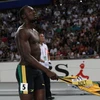 Bolt thất vọng sau sai lầm. (Nguồn: AP)