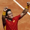 Nadal hạnh phúc sau chiến thắng. (Nguồn: Getty Images)
