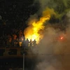 Bạo động ở trận Dortmund-Dresden. (Nguồn: Reuters)