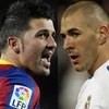 Villa và Benzema đang khiến "siêu kinh điển" nóng lên. (Nguồn: Getty Images/AP)