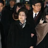 Bà Lee Hee-ho, phu nhân cố Tổng thống Kim Dae-jung có mặt tại Triều Tiên. (Nguồn: Xinhua)