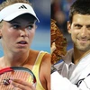 Wozniacki và Djokovic. (Nguồn: Internet)