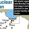 Bản đồ cơ sở hạt nhân Fordo, gần thành phố Qom. (Nguồn: AFP)