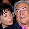 Vợ chồng Dominique Strauss-Kahn - Anne Sinclair. (Nguồn: AFP)