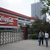 Trụ sở Công ty Coca- Cola ở thành phố Thái Nguyên, thủ phủ tỉnh Sơn Tây, miền đông bắc Trung Quốc ngày 30/4. (Nguồn: AFP/TTXVN)
