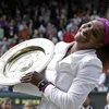 Serena ngất ngây sau chiến thắng. (Nguồn: AP)