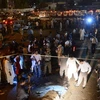 Hiện trường vụ đánh bom ở Karachi. (Nguồn: AFP)