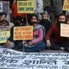 Biểu tình phản đối tình trạng cưỡng bức phụ nữ ở Ấn Độ (Nguồn: AFP)