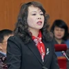 Bộ trưởng Bộ Y tế Nguyễn Thị Kim Tiến. (Ảnh: Nhan Sáng/TTXVN)