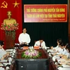 Thủ tướng Nguyễn Tấn Dũng phát biểu tại buổi làm việc. (Ảnh: Doãn Tấn/TTXVN)