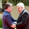 Quốc vương Jordan Abdullah II và Tổng thống Palestine Mahmoud Abbas. (Nguồn: AFP)