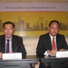 Ông Sebastian Subba và ông Roy Fong tại Đại hội. (Ảnh: Hà Huy Hiệp/Vietnam+)