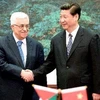 Chủ tịch nước Trung Quốc Tập Cận Bình hội đàm với Tổng thống Palestine Mahmoud Abbas. (Nguồn: THX/TTXVN)