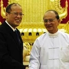 Tổng thống Philippines Benigno Aquino và Tổng thống Myanmar U Thein Sein. (Nguồn: inquirer.net)