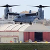 Máy bay MV-22 Osprey tại căn cứ Okinawa. (Nguồn: theguardian)