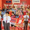U21 Việt Nam giành chức vô địch. (Ảnh: Quang Nhựt/TTXVN)