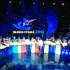 18 thí sinh tại đêm chung kết Sao Mai 2013 khu vực miền Trung-Tây Nguyên. (Ảnh: PV/Vietnam+)