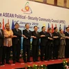 Các Bộ trưởng dự cuộc họp Cộng đồng Chính trị an ninh ASEAN lần thứ 3. (Ảnh: Văn Sơn/TTXVN)