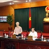 Chủ tịch Quốc hội Nguyễn Phú Trọng phát biểu khai mạc phiên họp. (Ảnh: Trí Dũng/TTXVN)