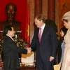Chủ tịch nước Nguyễn Minh Triết tiếp Thái tử Willem Alexander và Công nương Hà Lan. (Ảnh: Nguyễn Khang/TTXVN)