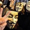 Hình ảnh biểu tượng của nhóm hacker Anonymous. (Nguồn: Internet) 