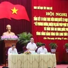 Phó Thủ tướngThường trực Nguyễn Sinh Hùng phát biểu tại Hội nghị. (Ảnh: Trần Khánh Linh/TTXVN))
