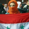 Phụ nữ xuống đường biểu tình chống Tổng thống Syria Bashar al-Assad bên ngoài Ðại sứ quán Syria ở Amman, Jordan, ngày 3/10. (Nguồn: Reuters)