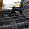 Sản phẩm thép của Công ty cổ phần Dây lưới thép Nam Định. (Ảnh: Danh Lam/TTXVN)